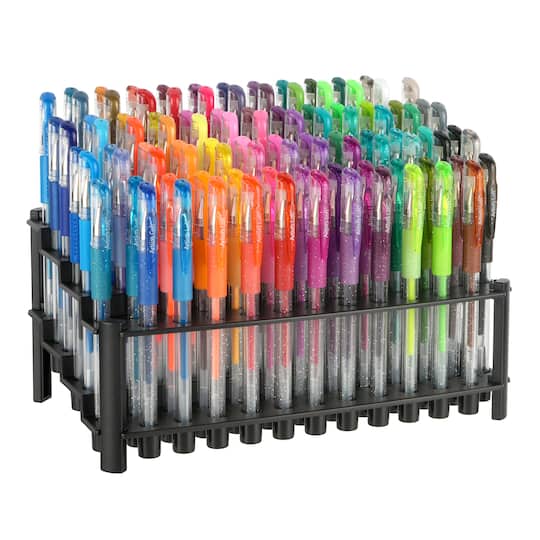 6 Packs: 100 ct. (600 total) Gel Pens with Stand by Artist&#x27;s Loft&#x2122;